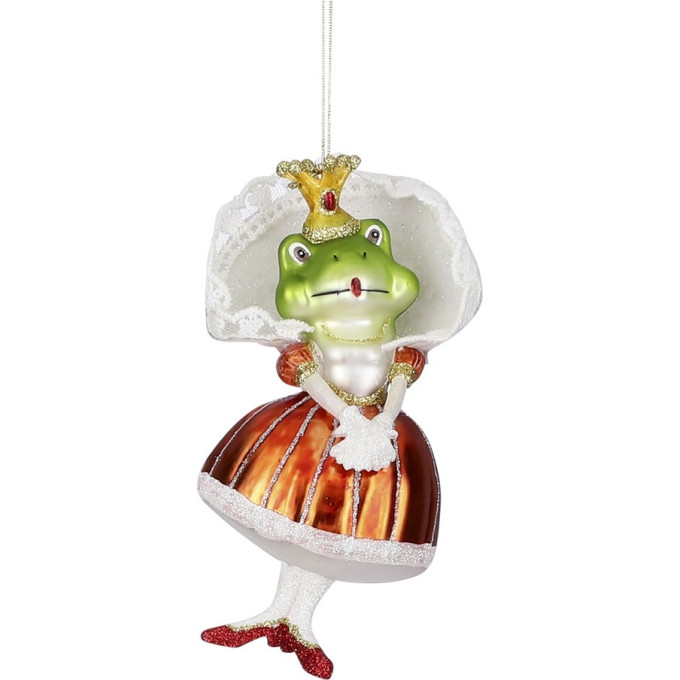 Подвеска царевна-лягушка HOUSE OF SEASONS, зеленая, 6,5*7,5*14 см 84580